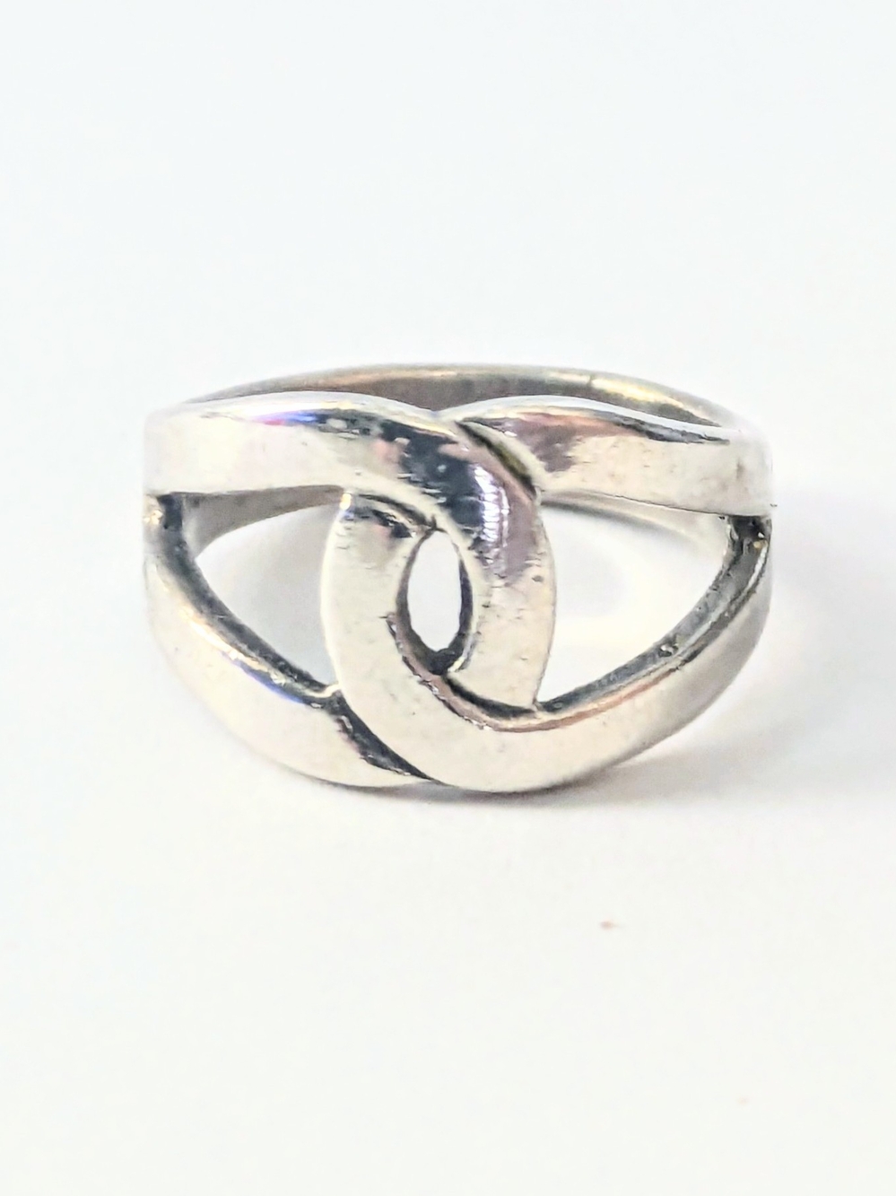 CELLINI Sterling Silver Infinity Design Ring Size 4.75